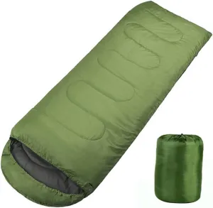 Happyyami Camping with Hood Mummy Design for Cold Weather Lightweight and Durable for Hiking and Outdoor Activities Olive Green