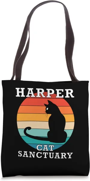 Harper Cat Sanctuary Group Family Reunion Name Tote Bag