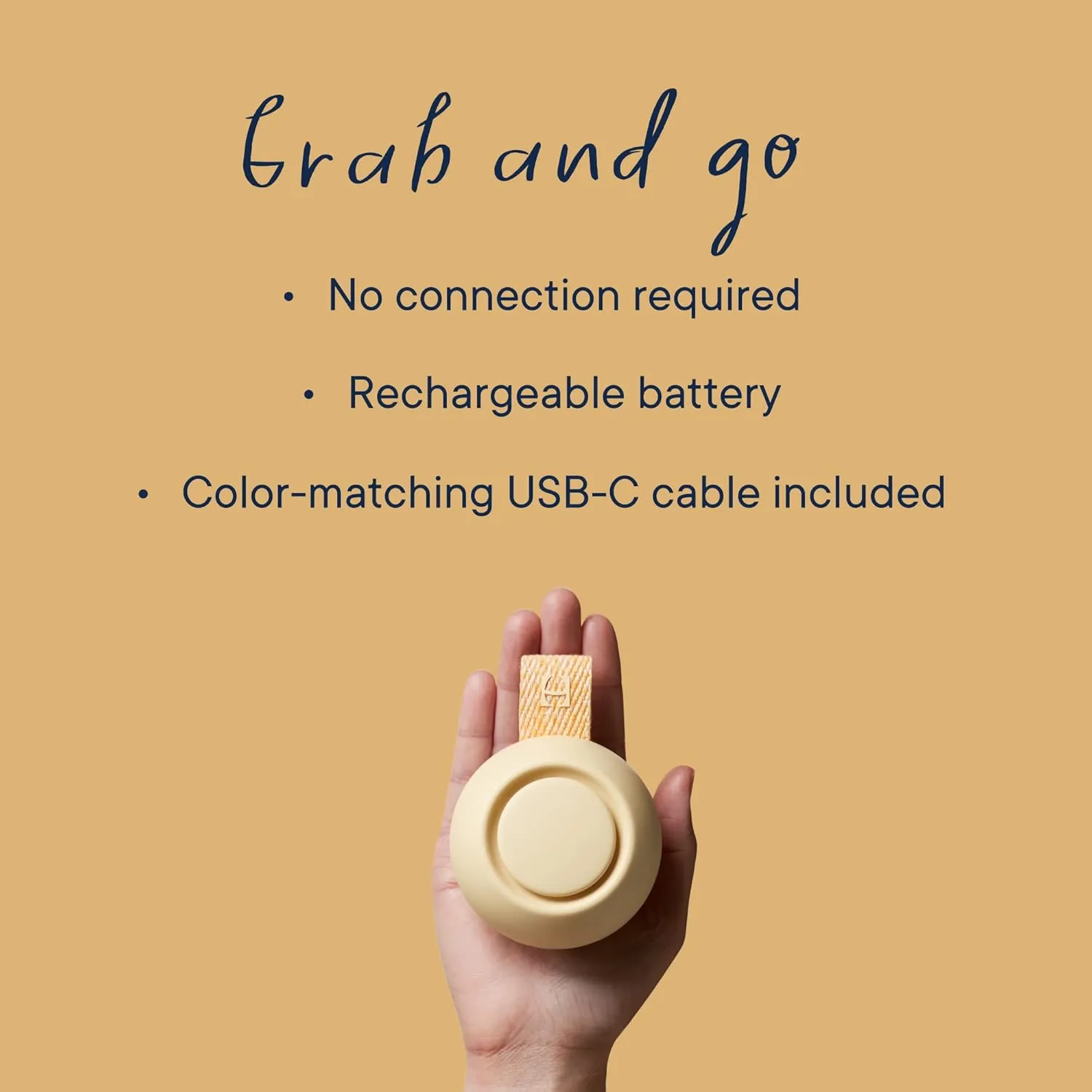 Hatch Rest Go | Portable Sound Machine for Babies and Kids | Sleep Soother | 10 Soothing Sounds | White Noise | Shush | Travel | Registry Gift | Baby Shower | Clips on Stroller | Honey