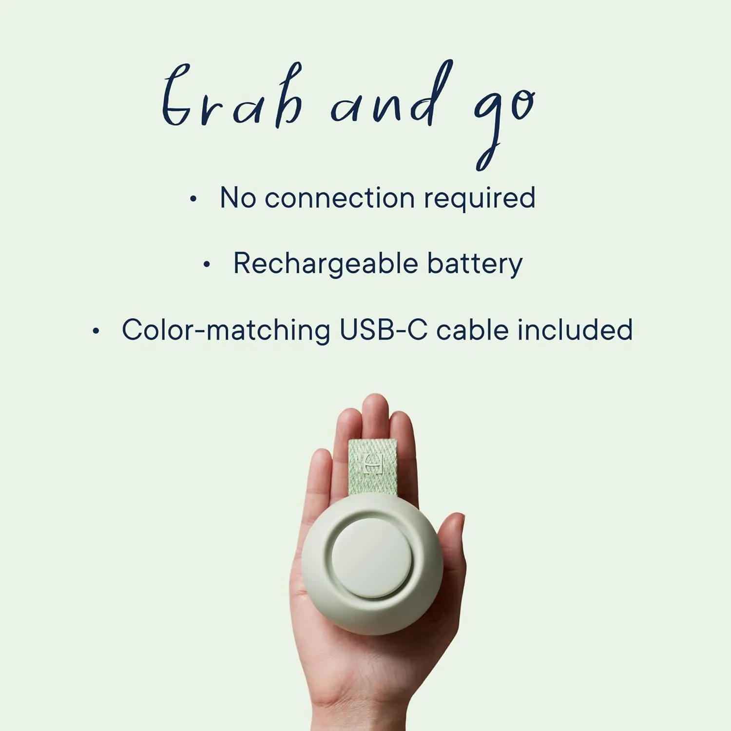 Hatch Rest Go | Portable Sound Machine for Babies and Kids | Sleep Soother | 10 Soothing Sounds | White Noise | Shush | Travel | Registry Gift | Baby Shower | Clips on Stroller | Mint
