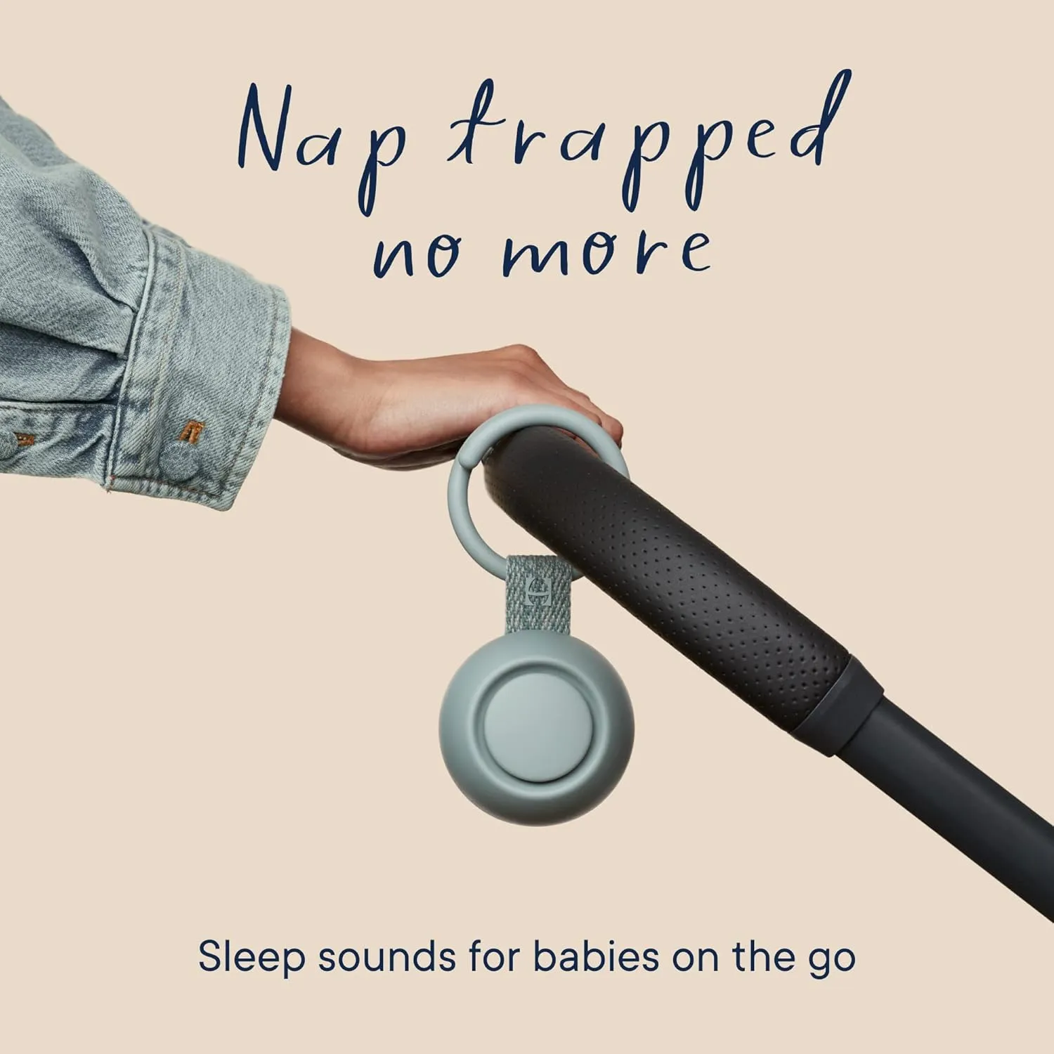 Hatch Rest Go | Portable Sound Machine for Babies and Kids | Sleep Soother | 10 Soothing Sounds | White Noise | Shush | Travel | Registry Gift | Baby Shower | Clips on Stroller | Slate