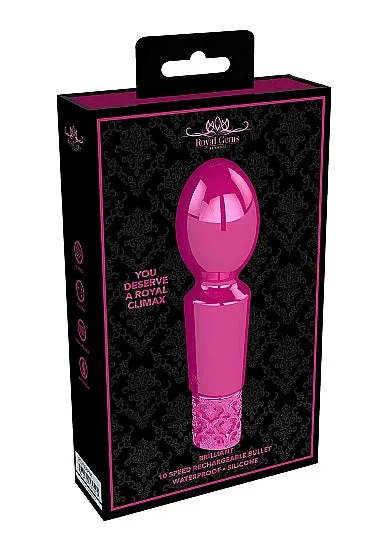 Hella Raw Royal Gems Brilliant Pink Rechargeable Silicone Bullet