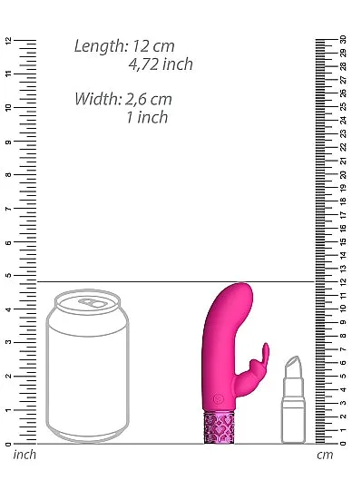 Hella Raw Royal Gems Dazzling Pink Rechargeable Silicone Bullet