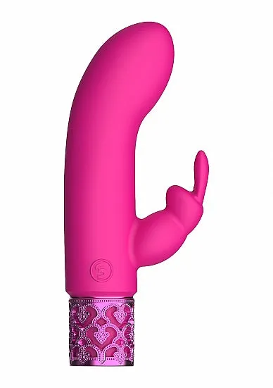 Hella Raw Royal Gems Dazzling Pink Rechargeable Silicone Bullet