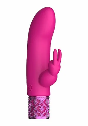 Hella Raw Royal Gems Dazzling Pink Rechargeable Silicone Bullet
