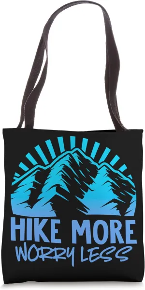 Hiking Mountain Hike Hiker Tote Bag