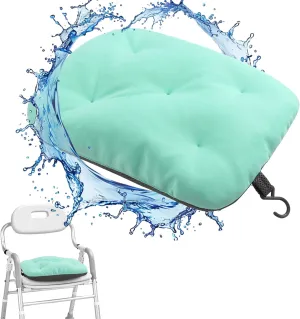 HOMBYS Bath Seat Cushion for Bathtub,Bathtub Cushion for Transfer Benches,Washable Shower Bench Cushion,Shower Pillow,Quick Drying Bathtub Chair Pad for Elderly,Blue,15x11x2.5