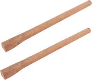 HOMSFOU 2Pcs Wooden Hatchet Handle Replacement Sturdy Broad Axe Handles for Outdoor Use Durable High Grade Easy Installation for Camping and Splitting