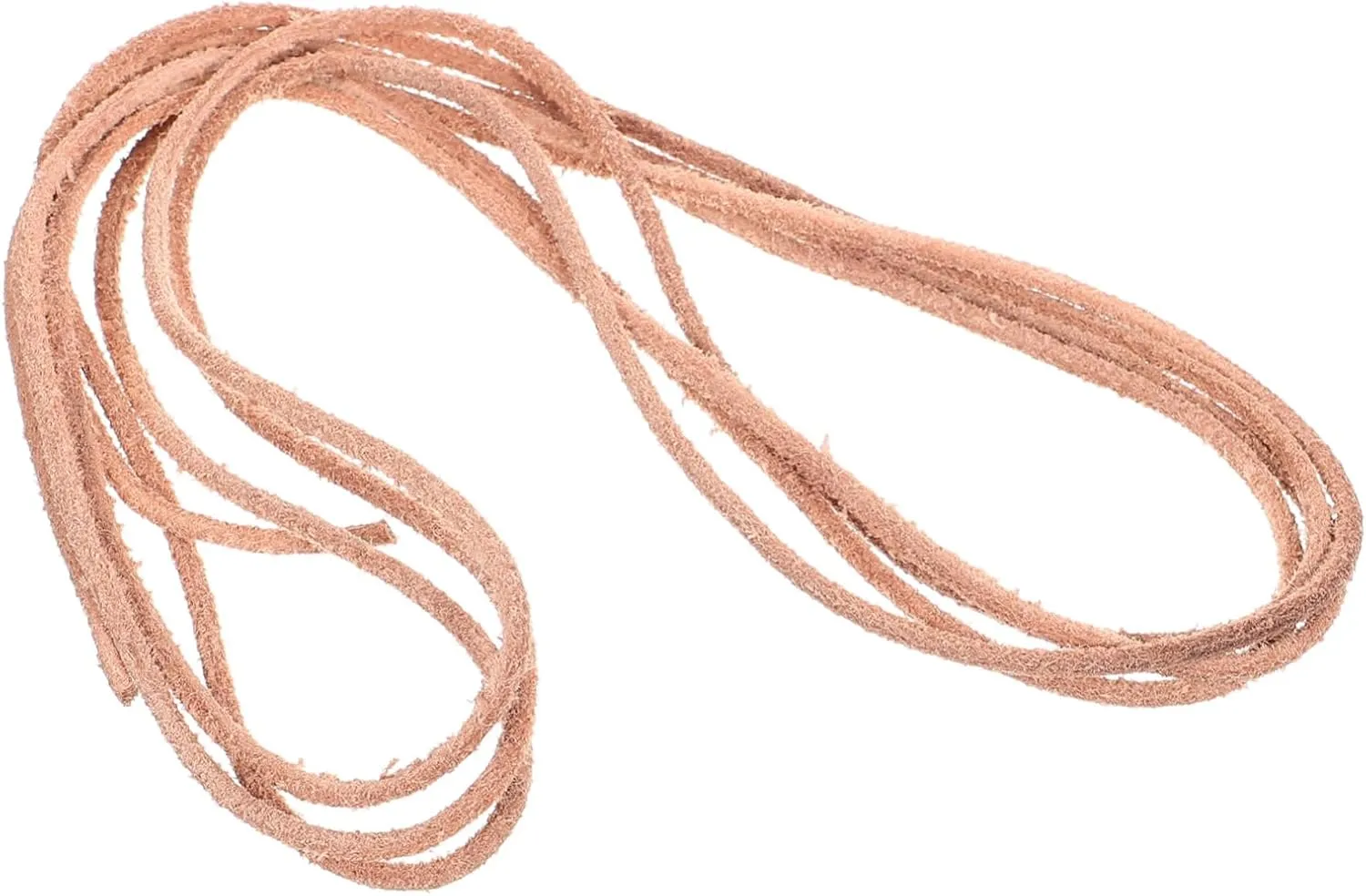 HOMSFOU 5pcs Cowhide Leather Cord DIY Supplies Round Leather String for Crafts