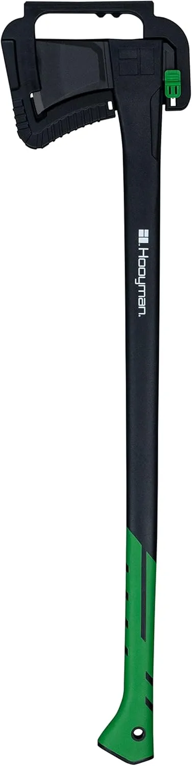 Hooyman Splitting and Chopping Axes, and Splitting Maul with Heavy Duty Construction, V Grind Blade, Ergonomic No-Slip H-Grip Handle, and Sheath for Gardening, Hunting, Camping, Firewood, and Outdoors
