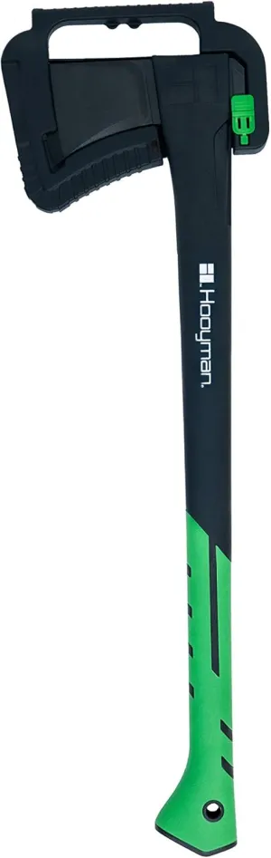 Hooyman Splitting and Chopping Axes, and Splitting Maul with Heavy Duty Construction, V Grind Blade, Ergonomic No-Slip H-Grip Handle, and Sheath for Gardening, Hunting, Camping, Firewood, and Outdoors