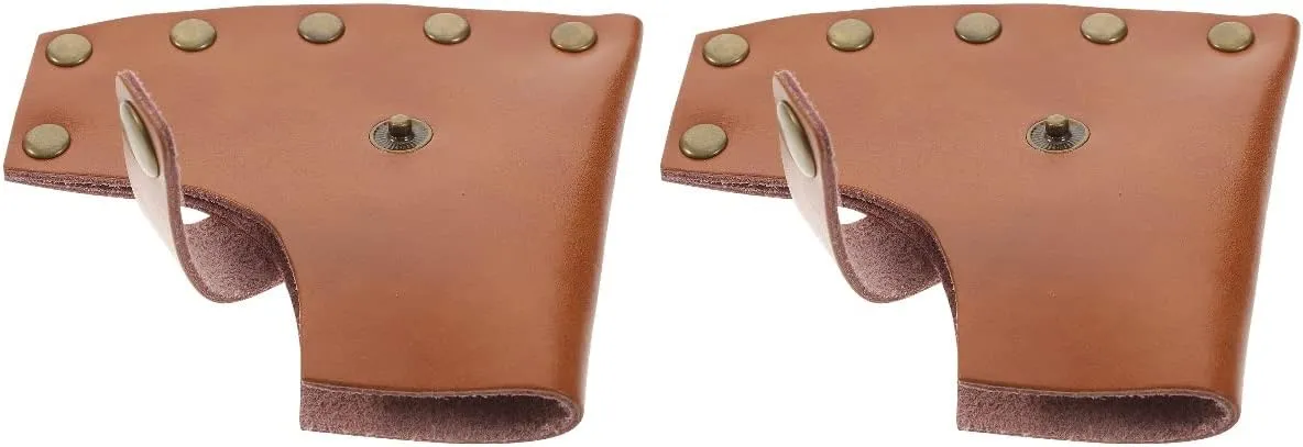Housoutil 2pcs Hatchette Axe Cover Outdoor Hiking Protective Case for Axe Head Compact Durable Scratch Resistant