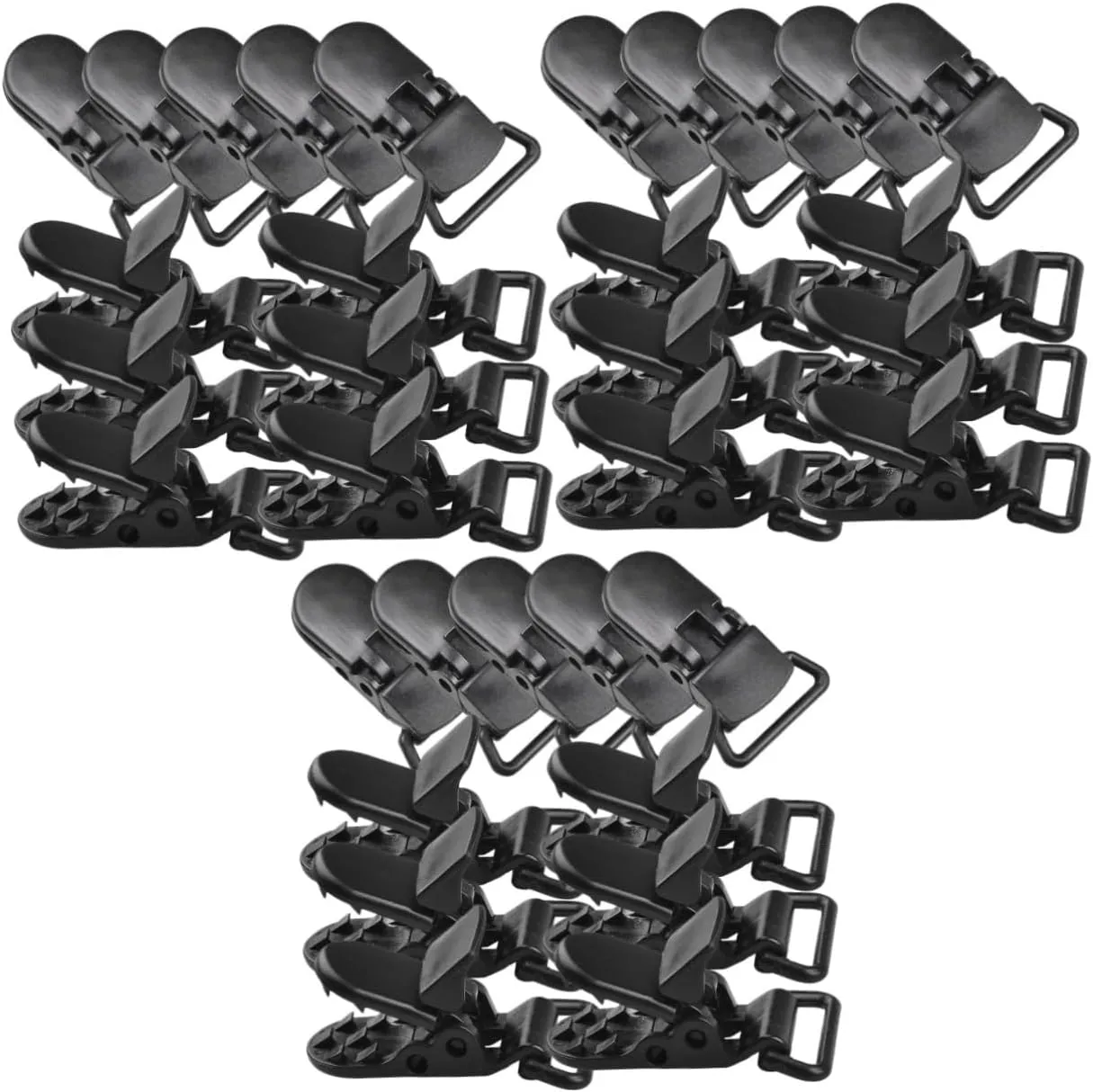 Housoutil 60pcs Heavy Duty Tent Clips Adjustable Windproof Tarp Fasteners for Camping Hiking Fishing Plastic Canopy Clamps for Outdoor Use Provides Strong Gripping Power