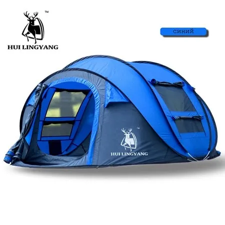HUI LINGYANG tent pop up camping tents outdoor camping beach open tent waterproof tents large automatic ultralight family