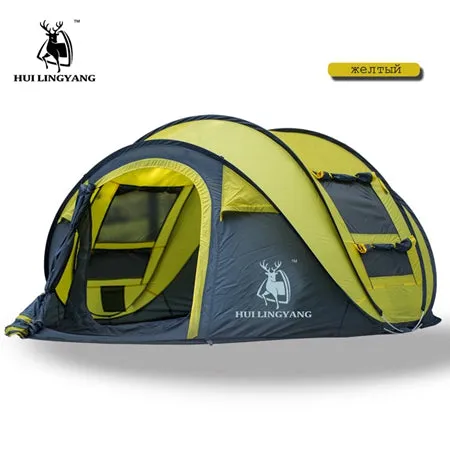 HUI LINGYANG tent pop up camping tents outdoor camping beach open tent waterproof tents large automatic ultralight family
