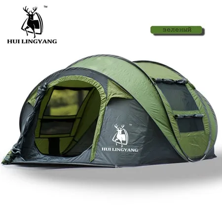 HUI LINGYANG tent pop up camping tents outdoor camping beach open tent waterproof tents large automatic ultralight family