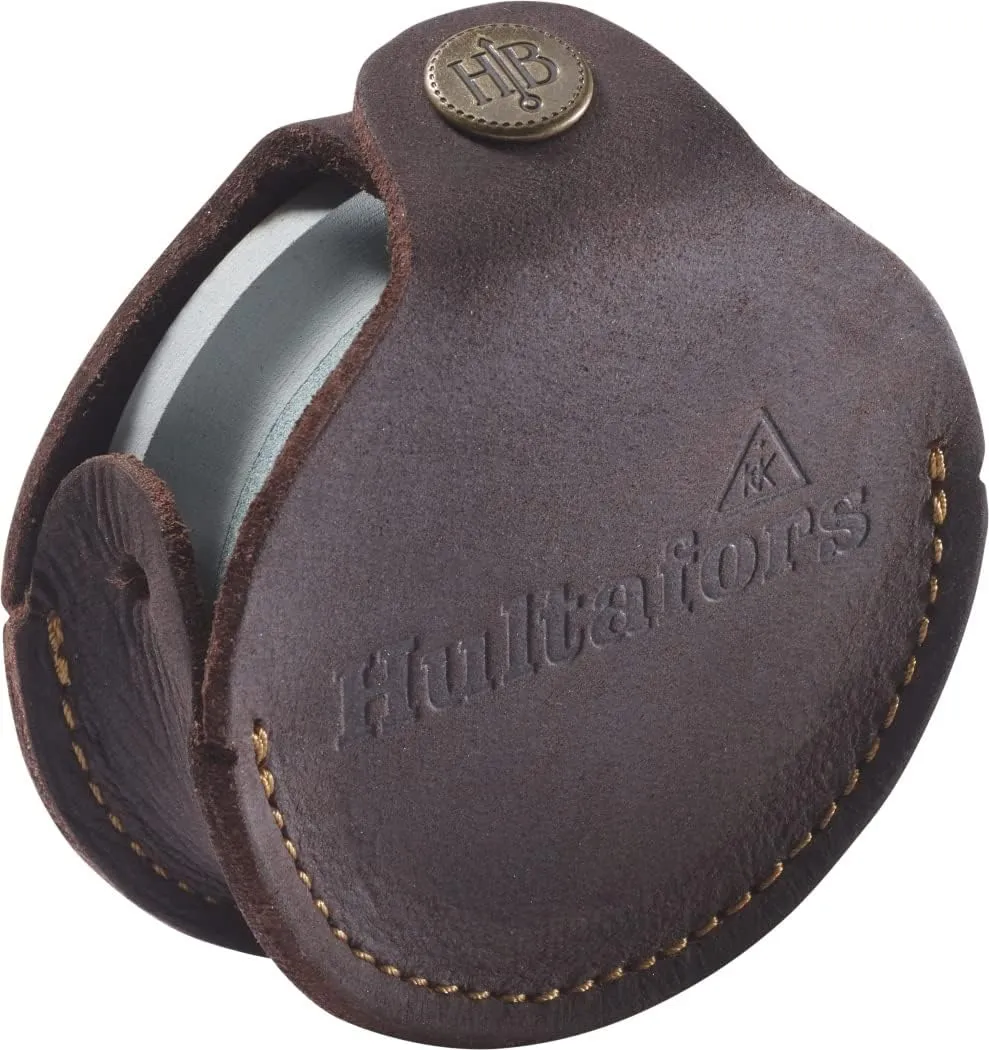 Hultafors Swedish Axe Griding Stone with Leather Pouch, Grey