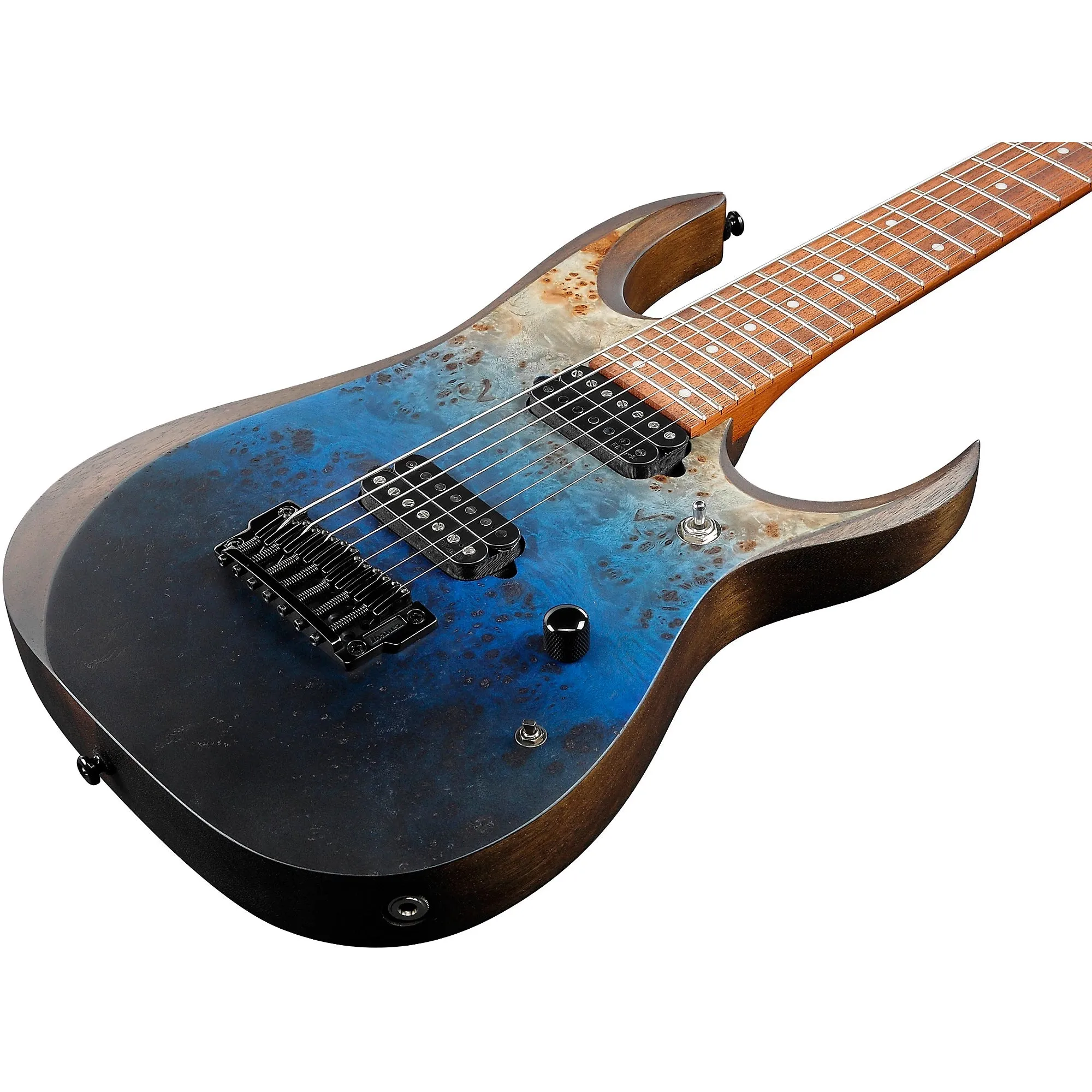 Ibanez RGD7521PB 7-String Solidbody Electric Guitar, Right, Deep Seafloor Fade Flat