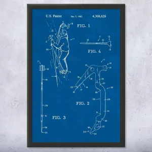 Ice Climbing Axe Patent Framed Print (12x16) Climbing Gifts, Sports Decor, Outdoorsman Gifts, Gym Decor, Garage Art, Climbing Wall Art