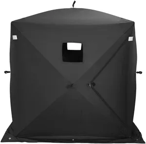 Ice Fishing Shelter 2-3 Persons Portable Ice Fishing Tent Winter Camping Tent Waterproof Windproof with 4 Pieces Tent Pegs and 4 Pieces Wind Rope and Carry Bag