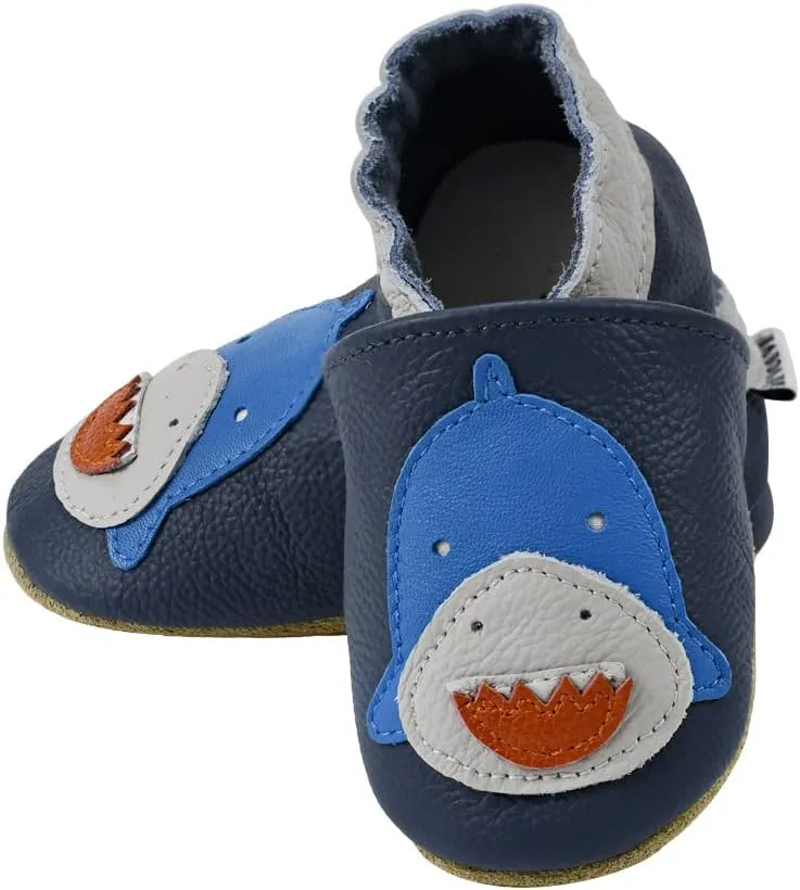 iEvolve Baby Leather Shoes Baby Slippers Soft First Walker Shoes Crib Shoes Moccasins for Toddlers