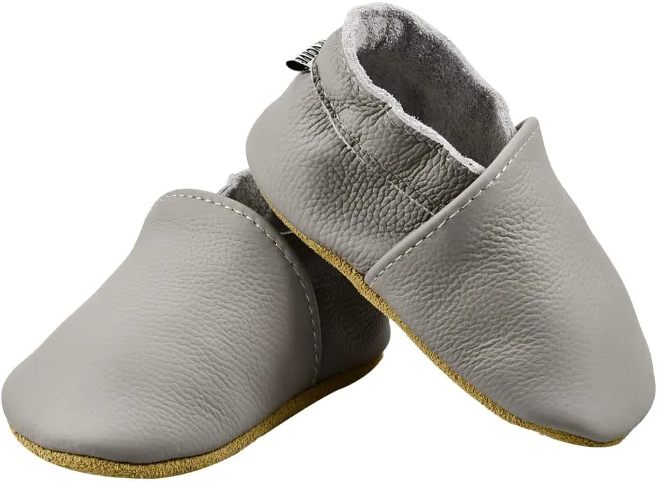 iEvolve Baby Leather Shoes Baby Slippers Soft First Walker Shoes Crib Shoes Moccasins for Toddlers