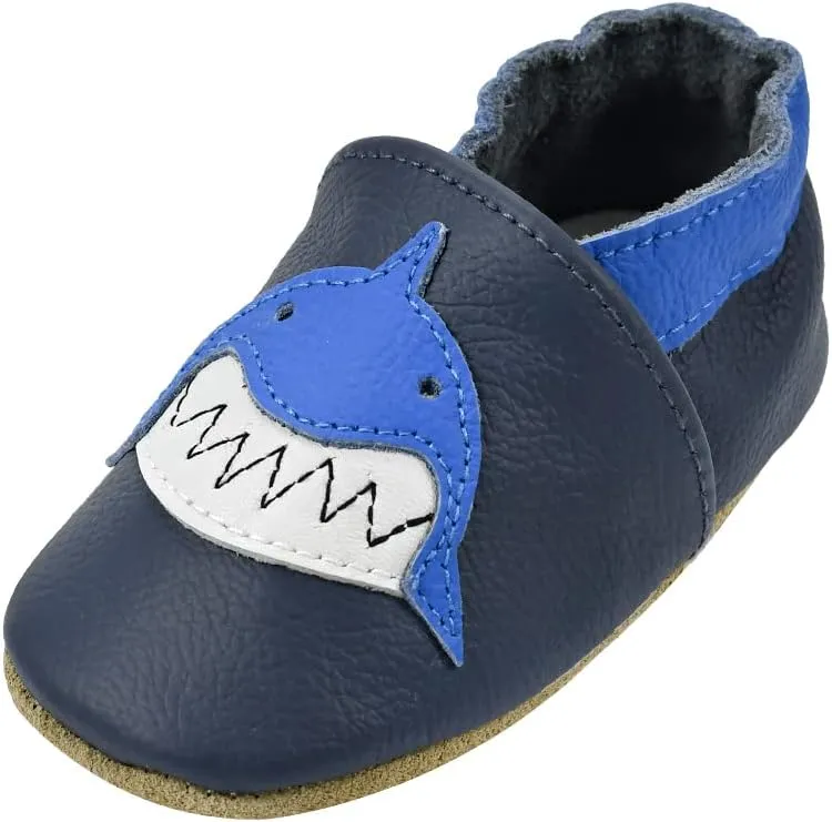 iEvolve Baby Leather Shoes Baby Slippers Soft First Walker Shoes Crib Shoes Moccasins for Toddlers