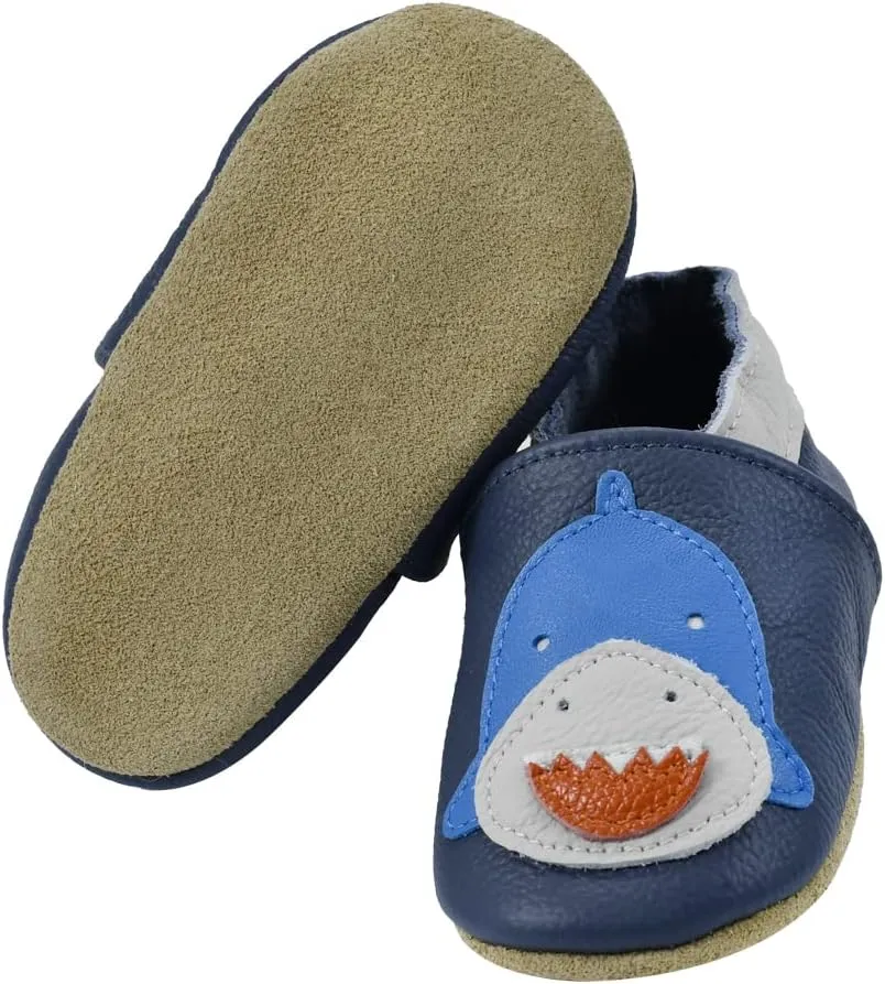 iEvolve Baby Leather Shoes Baby Slippers Soft First Walker Shoes Crib Shoes Moccasins for Toddlers