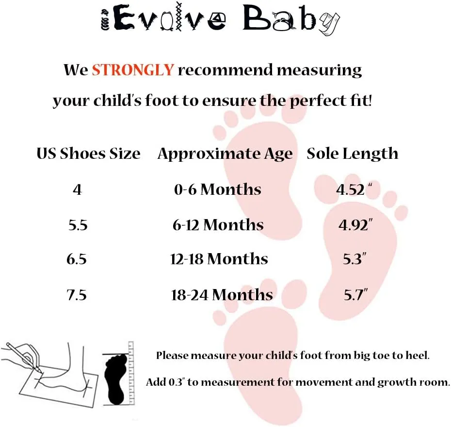 iEvolve Baby Leather Shoes Baby Slippers Soft First Walker Shoes Crib Shoes Moccasins for Toddlers