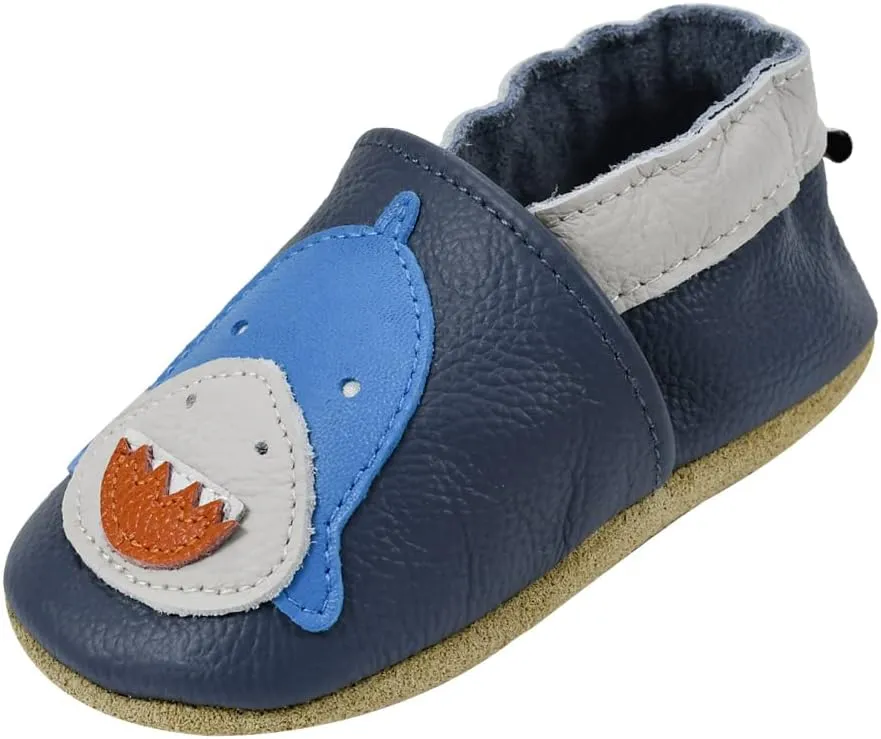 iEvolve Baby Leather Shoes Baby Slippers Soft First Walker Shoes Crib Shoes Moccasins for Toddlers
