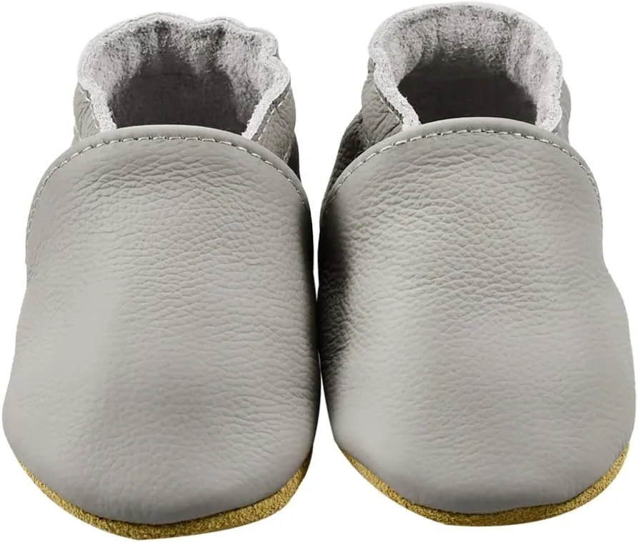 iEvolve Baby Leather Shoes Baby Slippers Soft First Walker Shoes Crib Shoes Moccasins for Toddlers