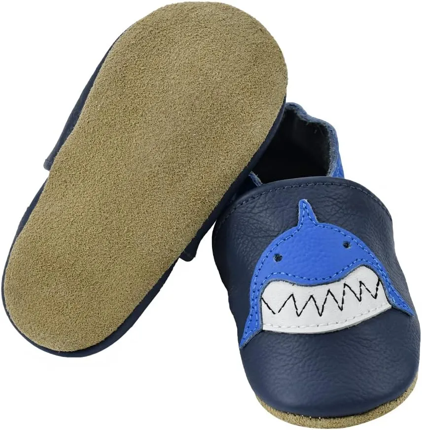 iEvolve Baby Leather Shoes Baby Slippers Soft First Walker Shoes Crib Shoes Moccasins for Toddlers