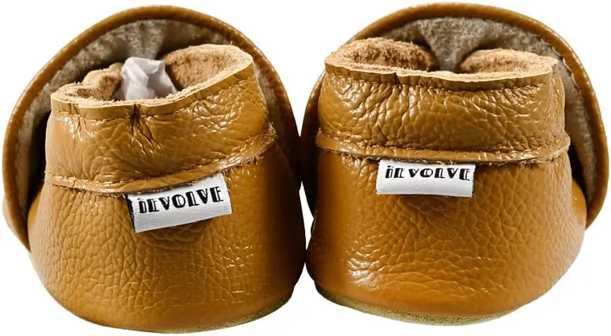 iEvolve Baby Leather Shoes Baby Slippers Soft First Walker Shoes Crib Shoes Moccasins for Toddlers