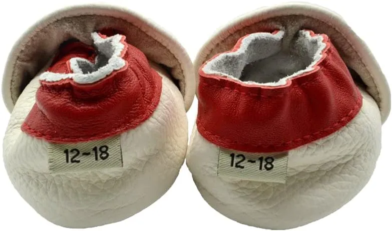 iEvolve Baby Leather Shoes Soft First Walker Shoes Crib Shoes Moccasins for Toddlers