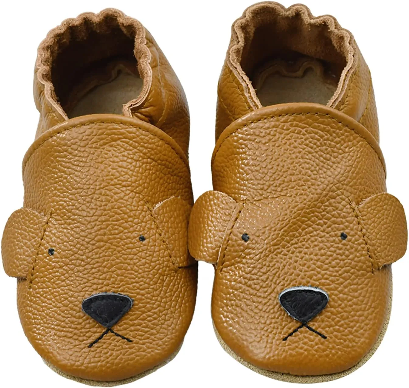 iEvolve Baby Leather Shoes Soft First Walker Shoes Crib Shoes Moccasins for Toddlers