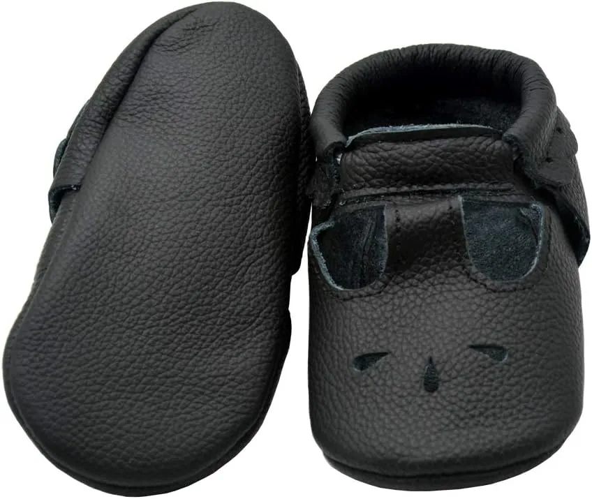 iEvolve Baby Leather Shoes Soft First Walker Shoes Crib Shoes Moccasins for Toddlers