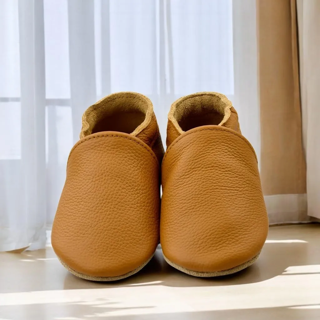iEvolve Baby Leather Shoes Soft First Walker Shoes Crib Shoes Moccasins for Toddlers