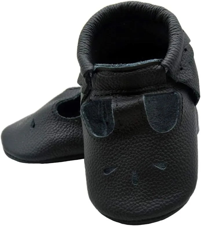iEvolve Baby Leather Shoes Soft First Walker Shoes Crib Shoes Moccasins for Toddlers