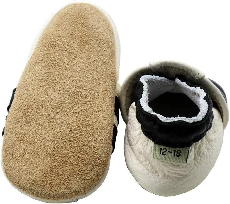 iEvolve Baby Leather Shoes Soft First Walker Shoes Crib Shoes Moccasins for Toddlers