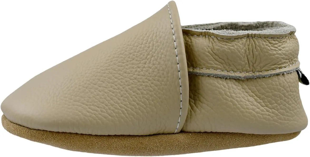 iEvolve Baby Leather Shoes Soft First Walker Shoes Crib Shoes Moccasins for Toddlers