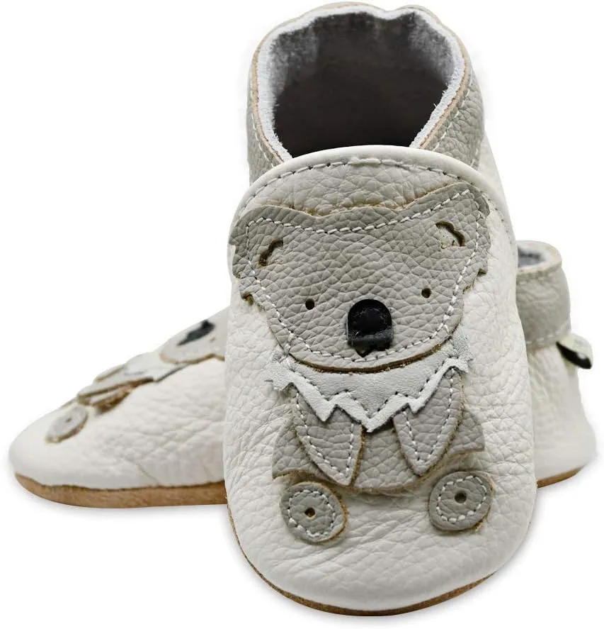 iEvolve Baby Leather Shoes Soft First Walker Shoes Crib Shoes Moccasins for Toddlers