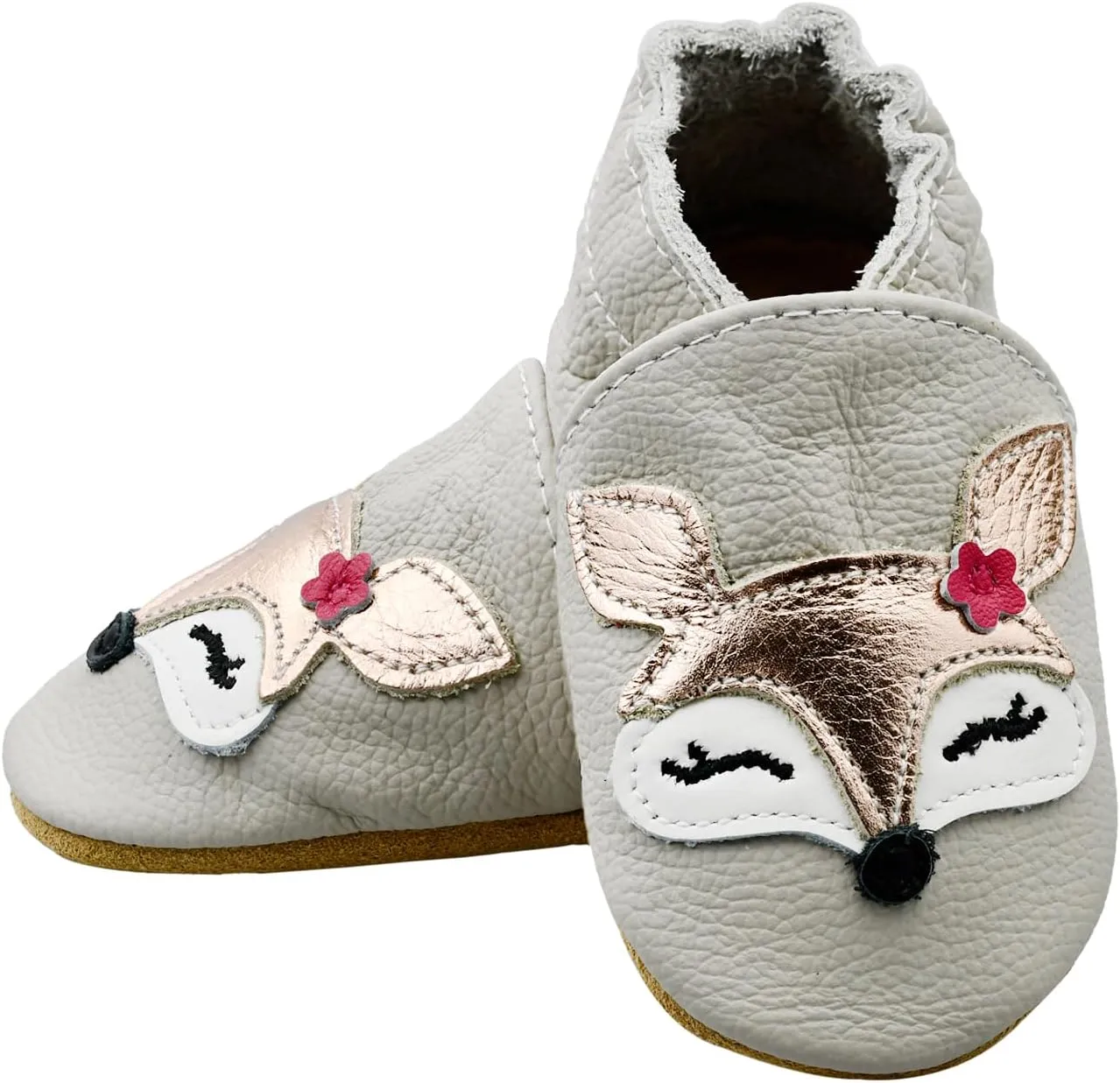 iEvolve Baby Leather Shoes Soft First Walker Shoes Crib Shoes Moccasins for Toddlers