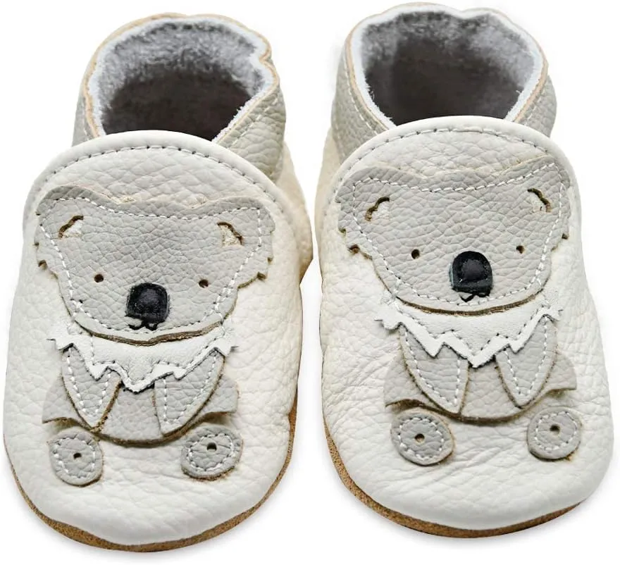 iEvolve Baby Leather Shoes Soft First Walker Shoes Crib Shoes Moccasins for Toddlers