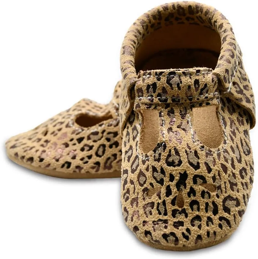 iEvolve Baby Leather Shoes Soft First Walker Shoes Crib Shoes Moccasins for Toddlers