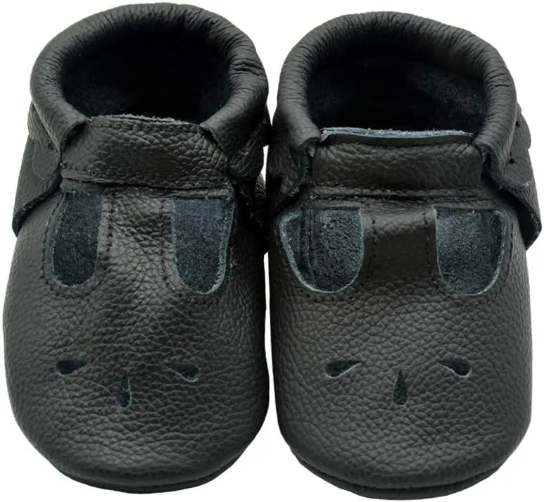 iEvolve Baby Leather Shoes Soft First Walker Shoes Crib Shoes Moccasins for Toddlers