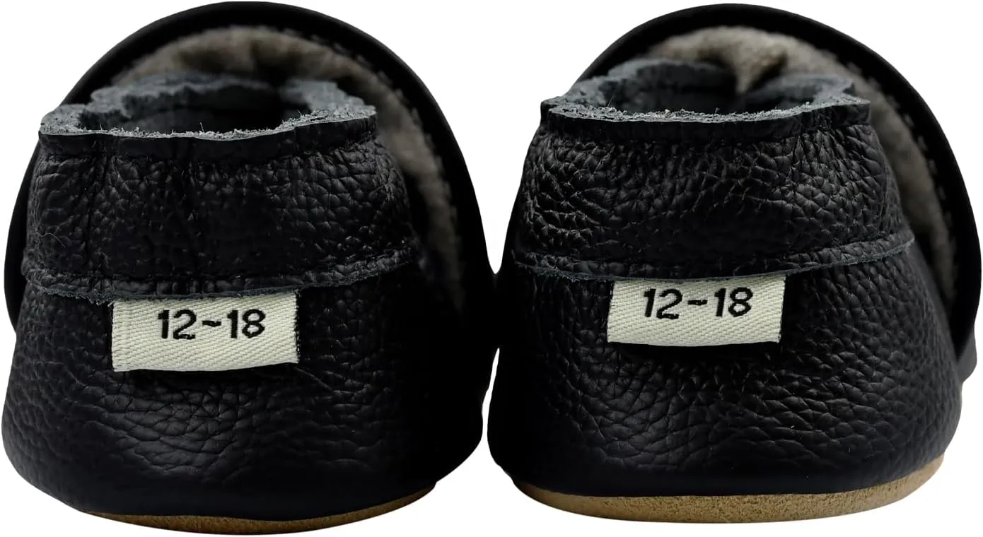 iEvolve Baby Leather Shoes Soft First Walker Shoes Crib Shoes Moccasins for Toddlers