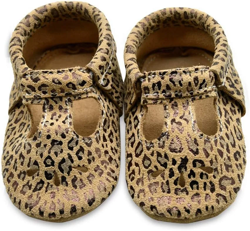 iEvolve Baby Leather Shoes Soft First Walker Shoes Crib Shoes Moccasins for Toddlers