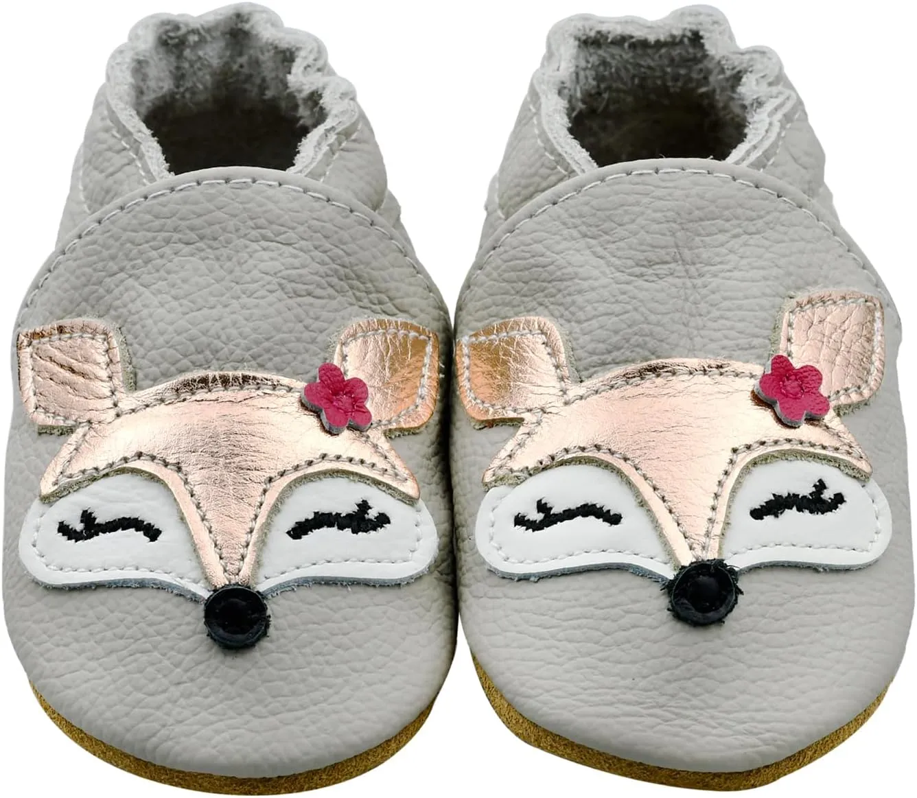 iEvolve Baby Leather Shoes Soft First Walker Shoes Crib Shoes Moccasins for Toddlers