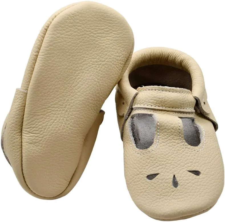 iEvolve Baby Leather Shoes Soft First Walker Shoes Crib Shoes Moccasins for Toddlers