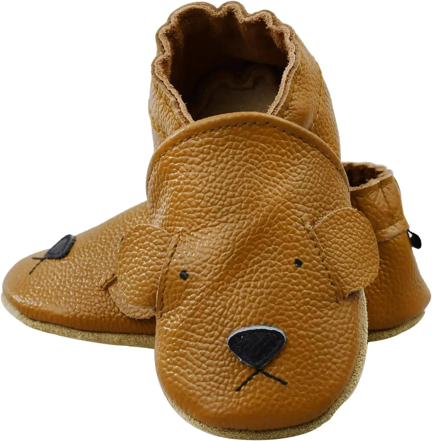 iEvolve Baby Leather Shoes Soft First Walker Shoes Crib Shoes Moccasins for Toddlers